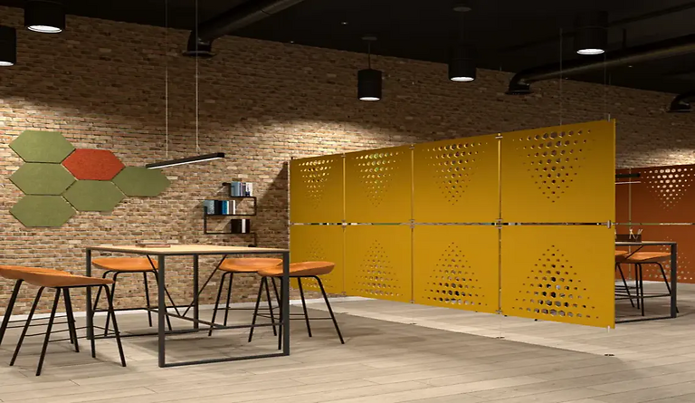 Bor PET Felt Acoustic Panels for Modern Cafe Soundproofing