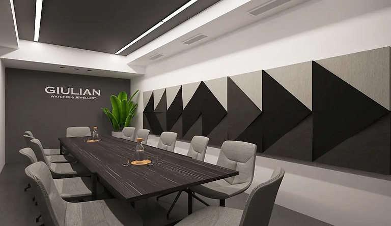 Fabric Acoustic Panels for Meeting Rooms - Modern Soundproofing Design