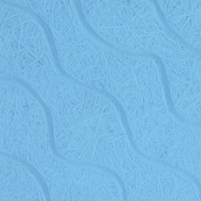 Blue PET Felt Acoustic Panel with Decorative Diagonal Pattern for Soundproofing