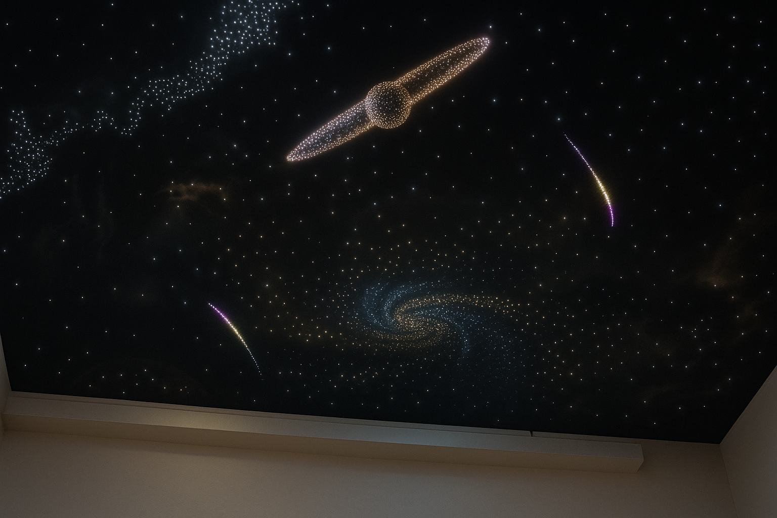 Stretch Fabric Ceiling Installation