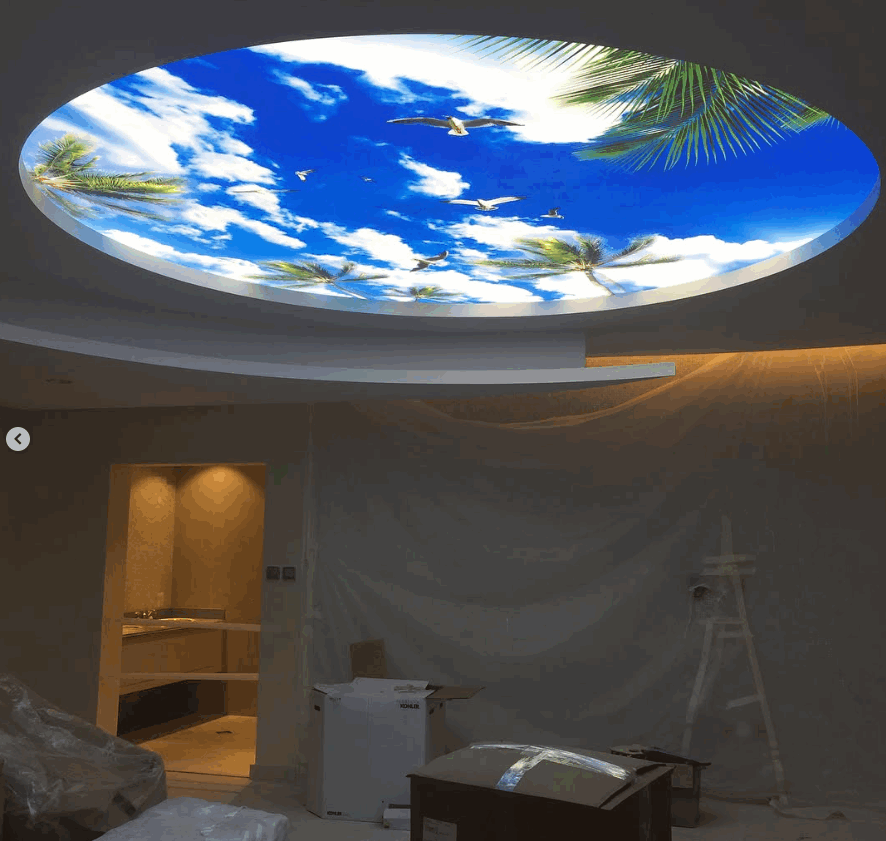 سقف ثري دي 3D بتصميم فرنسي أنيق من بصمة الأندلس