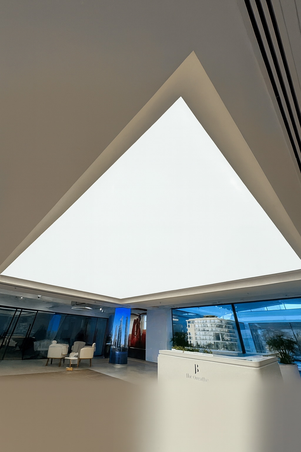 Backlit ceiling testing and commissioning